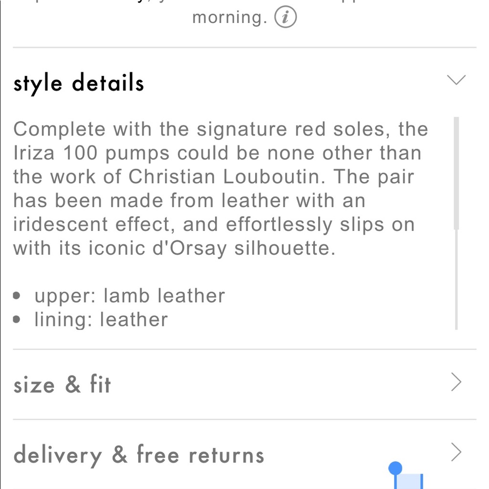 CHRISTIAN LOUBOUTIN Iriza 100 leather pumps 38.5 - SOLD OUT - Picture 9 of 9